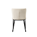 Bouclé Dining Chair Tess White Bouclé Dining Chair Tess White