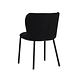 Bouclé Dining Chair Tess Black Bouclé Dining Chair Tess Black