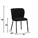Bouclé Dining Chair Tess Black Bouclé Dining Chair Tess Black