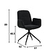Rotatable Dining Chair Nela Black Rotatable Dining Chair Nela Black