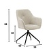 Rotatable Dining Chair Camiel Light Grey Rotatable Dining Chair Camiel Light Grey