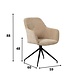 Rotatable Dining Chair Camiel Crème Rotatable Dining Chair Camiel Crème