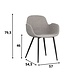 Scandinavian Dining Chair Mick Grey Scandinavian Dining Chair Mick Grey