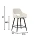Rotatable Bar Stool Skye Crème Rotatable Bar Stool Skye Crème