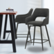 Rotatable Bar Stool Skye Black Rotatable Bar Stool Skye Black
