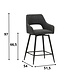 Rotatable Bar Stool Skye Black Rotatable Bar Stool Skye Black