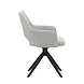 Rotatable Dining Chair Sid Light Grey Rotatable Dining Chair Sid Light Grey