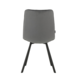 Velvet Dining Chair Jimmy Anthracite Velvet Dining Chair Jimmy Anthracite
