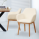 Chenille Dining Chair Sofia Crème Chenille Dining Chair Sofia Crème