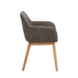 Chenille Dining Chair Sofia Taupe Chenille Dining Chair Sofia Taupe
