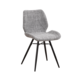 Industrial Dining Chair Beau Chenille Grey Industrial Dining Chair Beau Chenille Grey