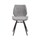 Industrial Dining Chair Beau Chenille Grey Industrial Dining Chair Beau Chenille Grey