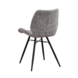 Industrial Dining Chair Beau Chenille Grey Industrial Dining Chair Beau Chenille Grey