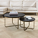 Round Coffee Table set Lori Black Round Coffee Table set Lori Black