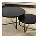Round Coffee Table set Lori Black Round Coffee Table set Lori Black