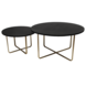 Round Coffee Table set Lori Black Round Coffee Table set Lori Black