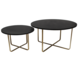 Round Coffee Table set Lori Black Round Coffee Table set Lori Black