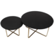 Round Coffee Table set Lori Black Round Coffee Table set Lori Black