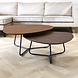 Organic Coffee Table set Zoe Brown Organic Coffee Table set Zoe Brown