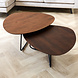 Organic Coffee Table set Zoe Brown Organic Coffee Table set Zoe Brown