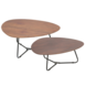 Organic Coffee Table set Zoe Brown Organic Coffee Table set Zoe Brown