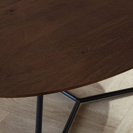 Large dark brown coffee table deals