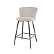 Industrial Barstool Sweep Boucle Pink Industrial Barstool Sweep Boucle Pink