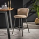 Industrial Barstool Sweep Boucle Sand Industrial Barstool Sweep Boucle Sand