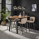 Industrial Barstool Sweep Boucle Sand Industrial Barstool Sweep Boucle Sand