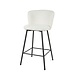 Industrial Barstool Sweep Boucle White Industrial Barstool Sweep Boucle White