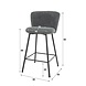 Industrial Barstool Sweep Boucle Pink Industrial Barstool Sweep Boucle Pink