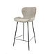 Industrial Bar Stool Golf Boucle Beige Industrial Bar Stool Golf Boucle Beige