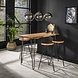 Industrial Bar Stool Chelsey Wood Industrial Bar Stool Chelsey Wood