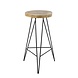 Industrial Bar Stool Chelsey Wood Industrial Bar Stool Chelsey Wood