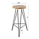 Industrial Bar Stool Chelsey Wood Industrial Bar Stool Chelsey Wood