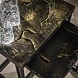 Industrial Side Table Noir Black and Gold set of 2 Industrial Side Table Noir Black and Gold set of 2