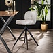 Industrial swivel Bar Stool Twirl Boucle Silver Industrial swivel Bar Stool Twirl Boucle Silver