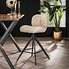 Industrial swivel Bar Stool Twirl Boucle Beige Industrial swivel Bar Stool Twirl Boucle Beige