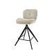 Industrial swivel Bar Stool Twirl Boucle Beige Industrial swivel Bar Stool Twirl Boucle Beige