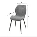 Industrial Dining Chair Anne Boucle Grey Industrial Dining Chair Anne Boucle Grey