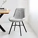 Industrial Dining Chair Charmer Chenille Grey Industrial Dining Chair Charmer Chenille Grey
