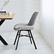 Industrial Dining Chair Charmer Chenille Grey Industrial Dining Chair Charmer Chenille Grey