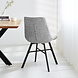 Industrial Dining Chair Charmer Chenille Grey Industrial Dining Chair Charmer Chenille Grey