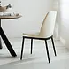 Industrial Dining Chair Gream Chenille Cream Industrial Dining Chair Gream Chenille Cream