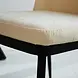 Industrial Dining Chair Gream Chenille Cream Industrial Dining Chair Gream Chenille Cream