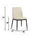Industrial Dining Chair Gream Chenille Cream Industrial Dining Chair Gream Chenille Cream