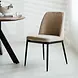 Industrial Dining Chair Gream Chenille Beige Industrial Dining Chair Gream Chenille Beige