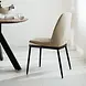 Industrial Dining Chair Gream Chenille Beige Industrial Dining Chair Gream Chenille Beige