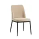 Industrial Dining Chair Gream Chenille Beige Industrial Dining Chair Gream Chenille Beige