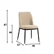 Industrial Dining Chair Gream Chenille Beige Industrial Dining Chair Gream Chenille Beige